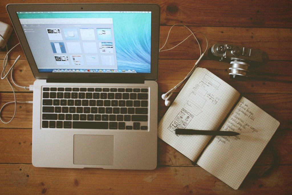 Computer on desk